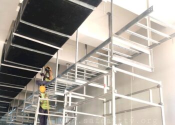 Worker Fall Down From Duct